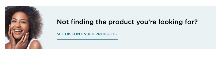 Discontinued products banner